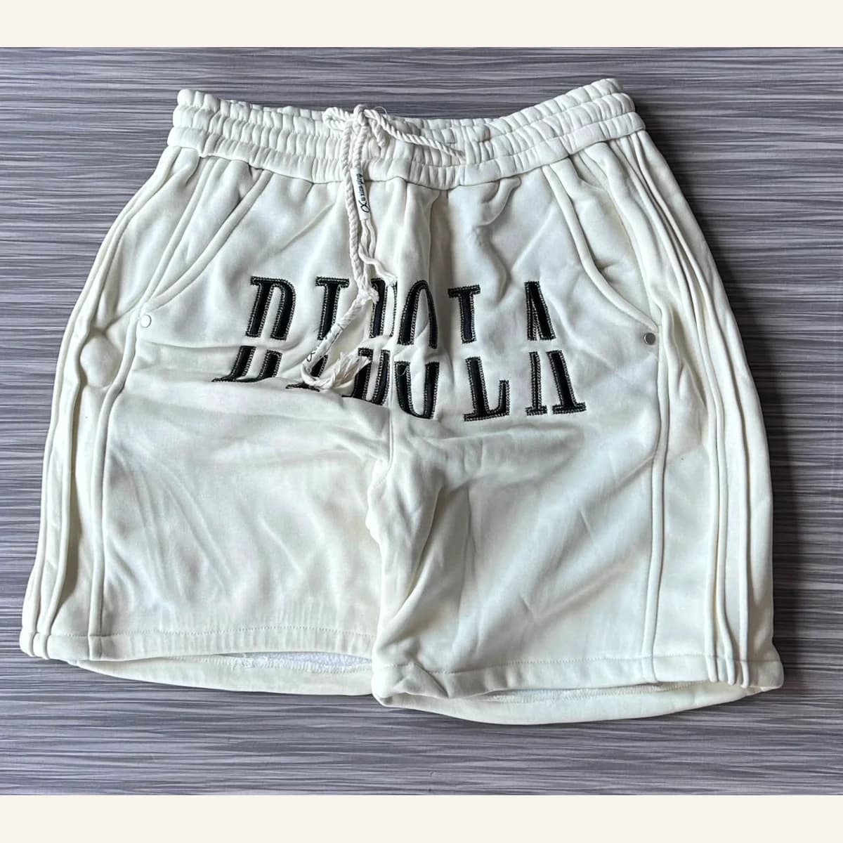 Graphic Denim Shorts 002
