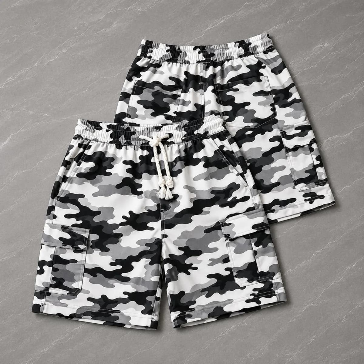 Camouflage Cargo Shorts 068