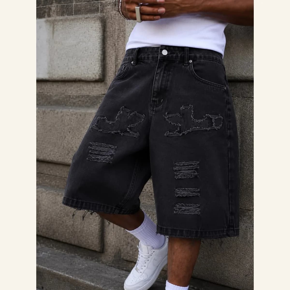 Long Denim Shorts 187