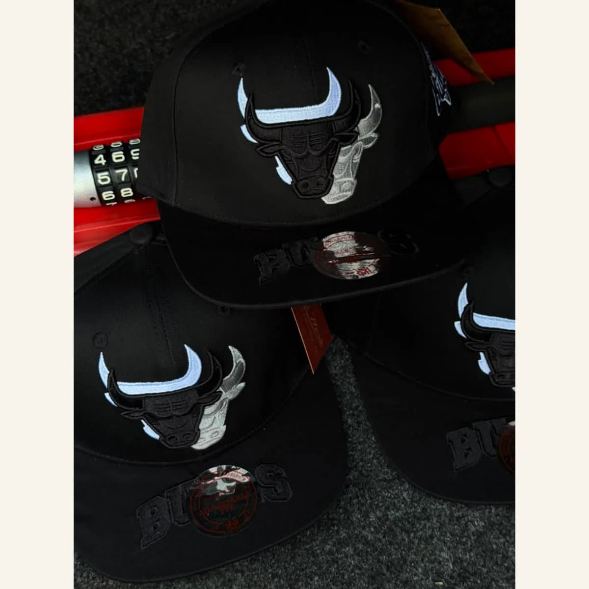 Black Bulls Embroidered Cap