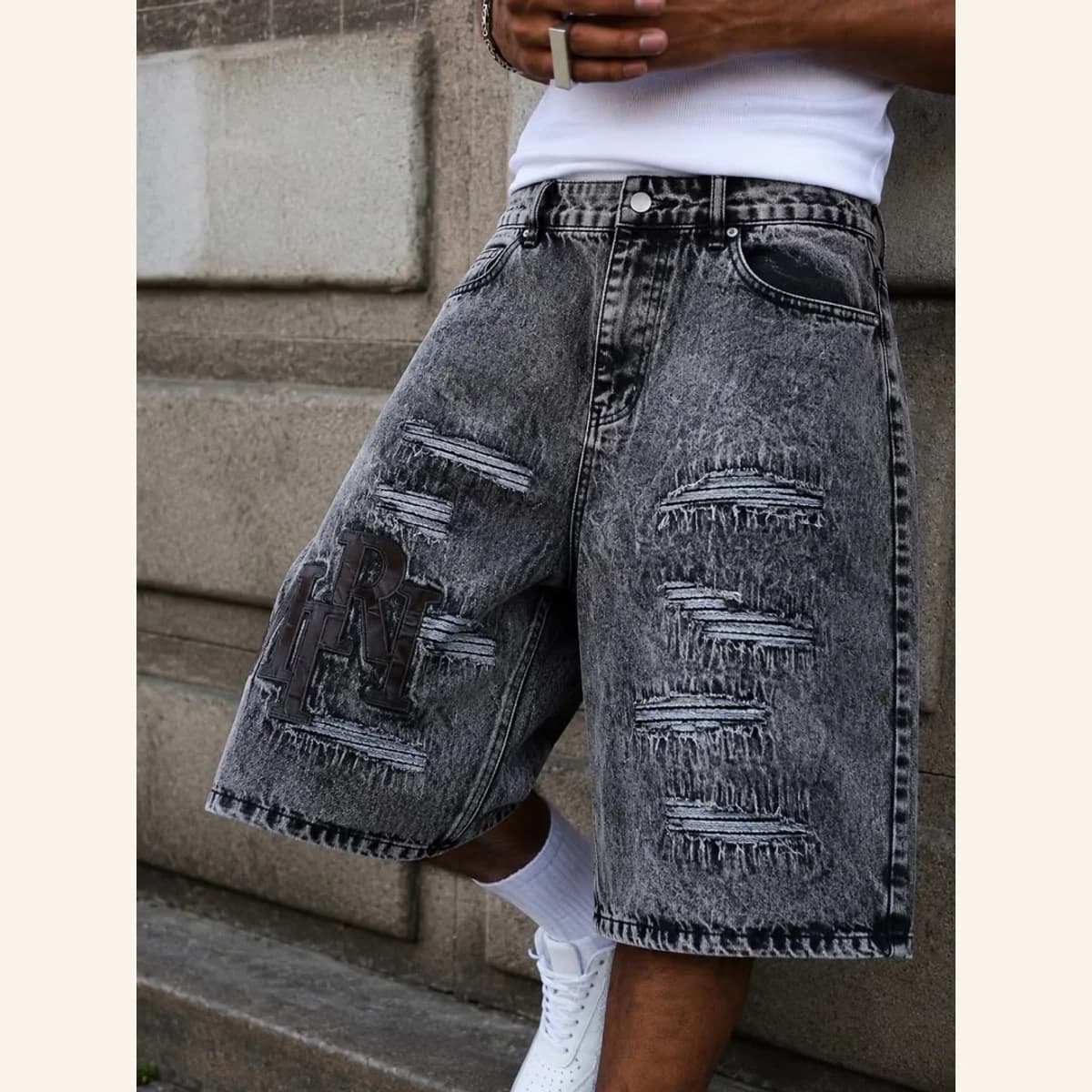 Long Denim Shorts 186