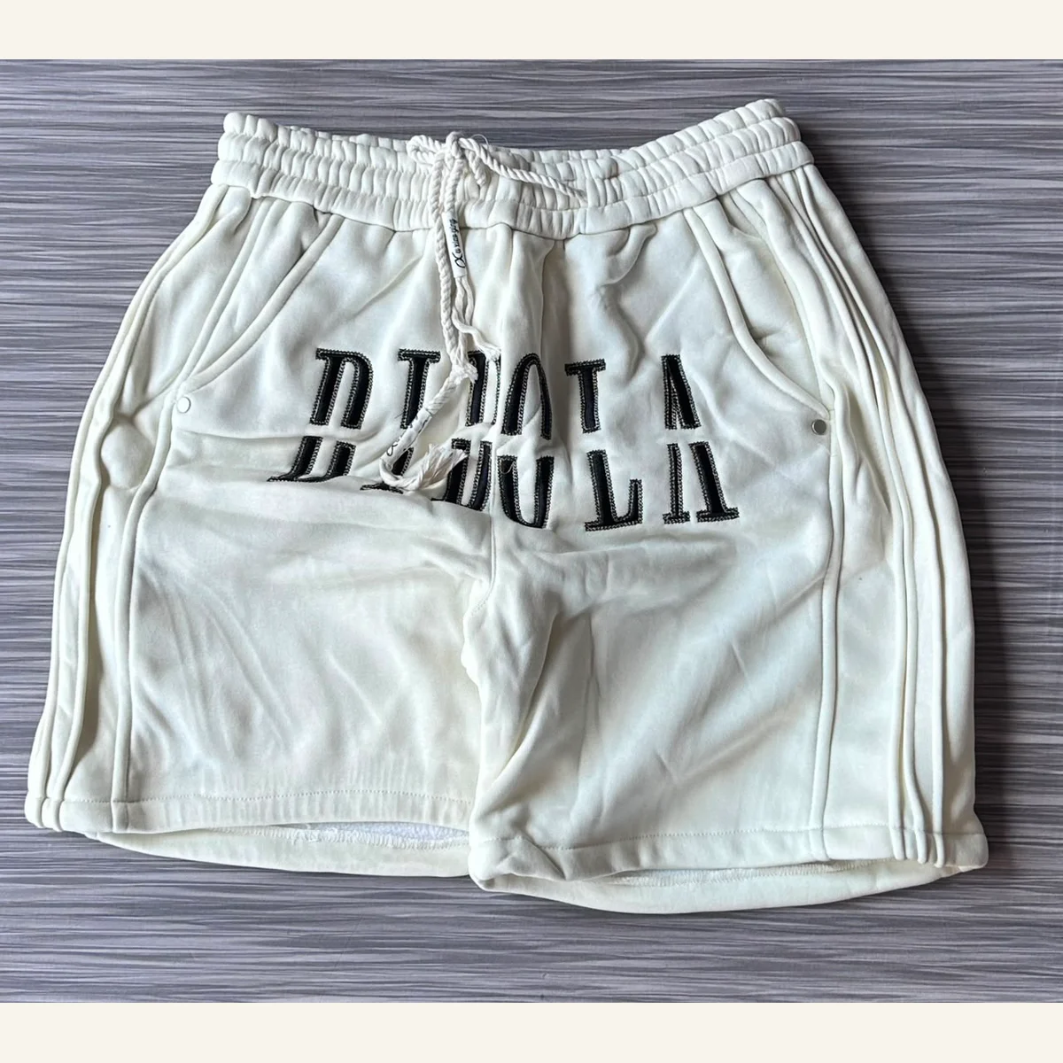 Graphic Denim Shorts 002