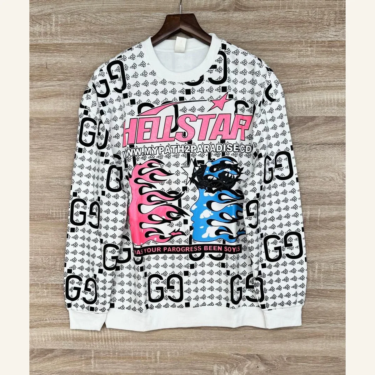Printed Long-Sleeve Top 024