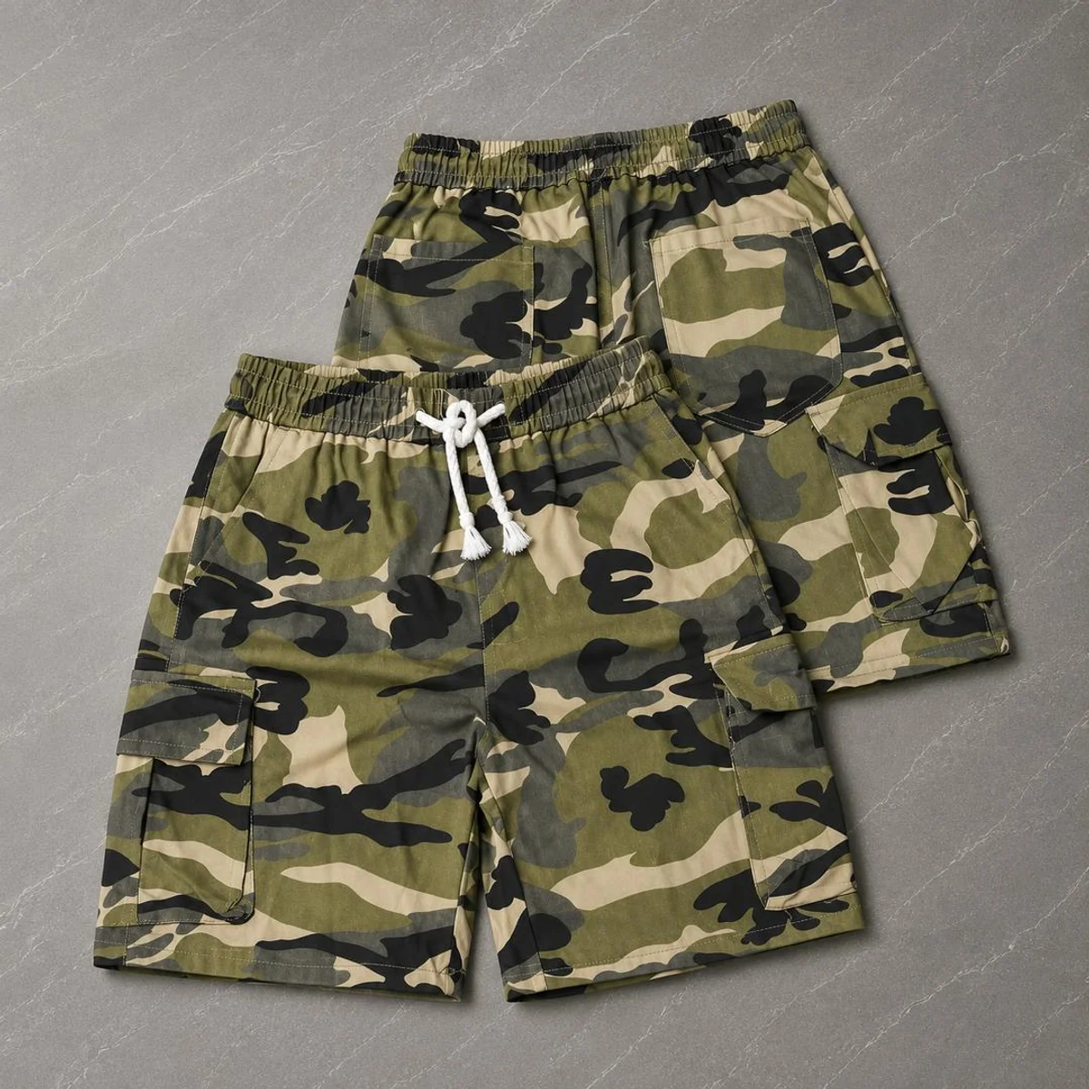 Camouflage Cargo Shorts 066