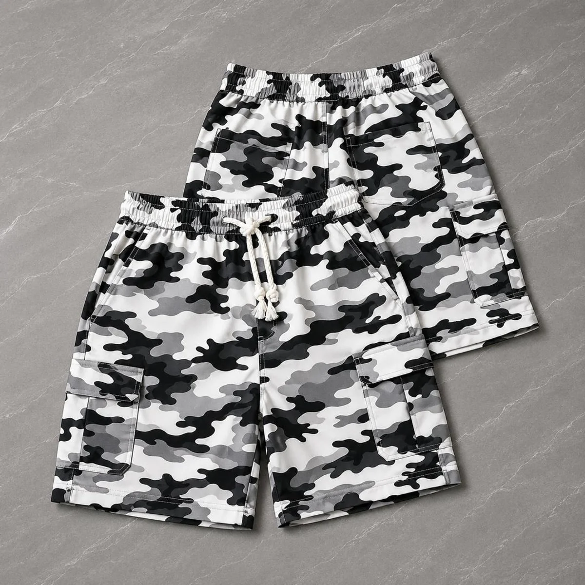 Camouflage Cargo Shorts 068