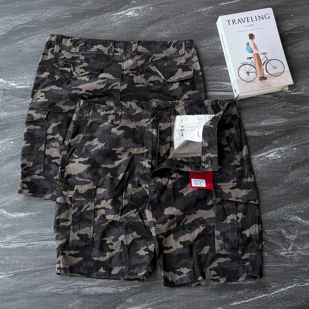 Camouflage Cargo Shorts 072