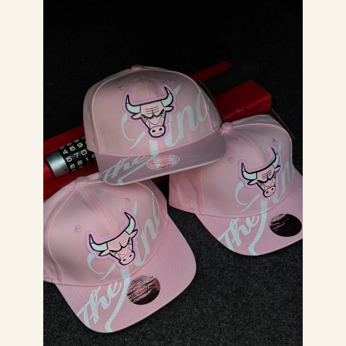 Pink Bulls Embroidered Cap