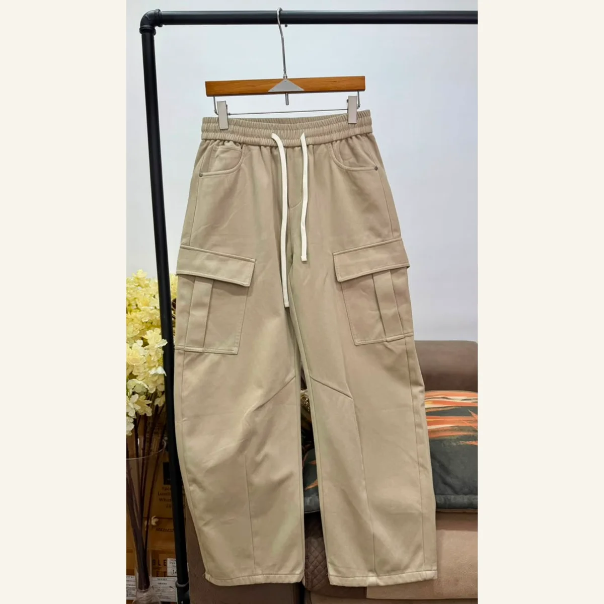 Relaxed Wide-Leg Trousers 123