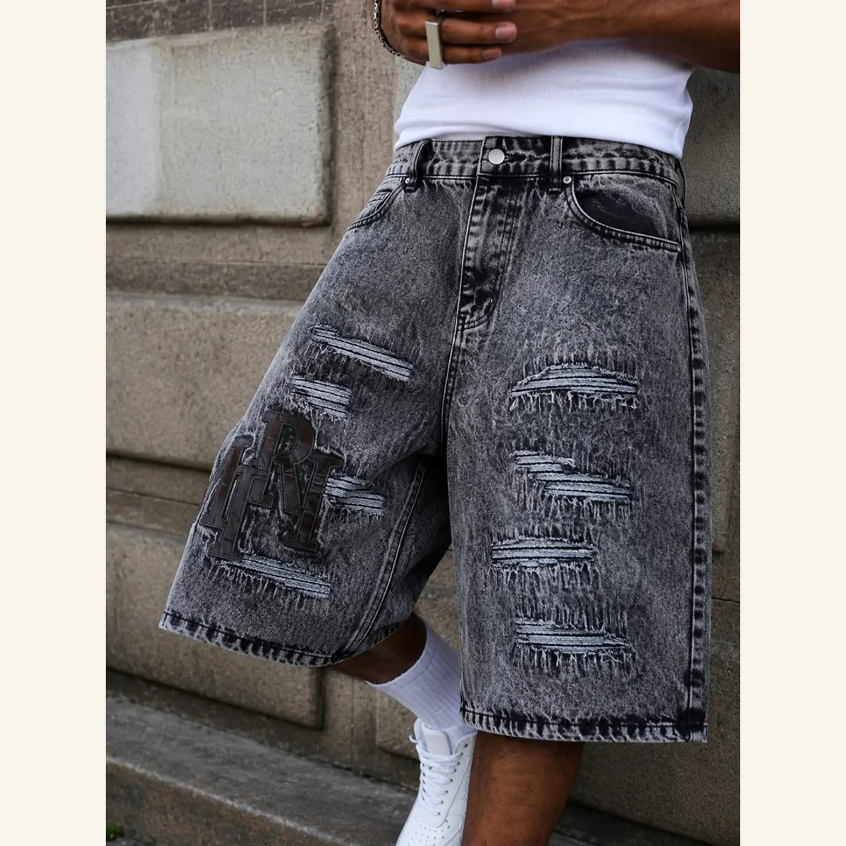 Long Denim Shorts 186