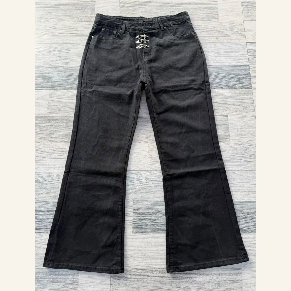 Washed Denim Trousers 190