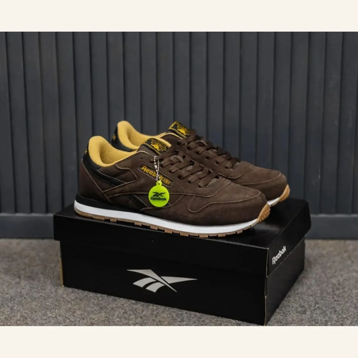 Brown Reebok Classic Sneakers