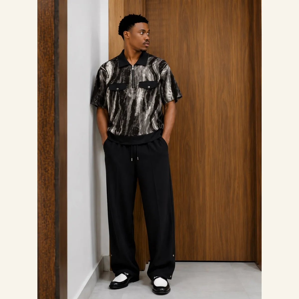 Printed Short-Sleeve Shirt 315