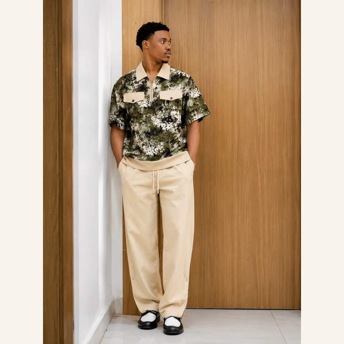 Printed Short-Sleeve Shirt 320