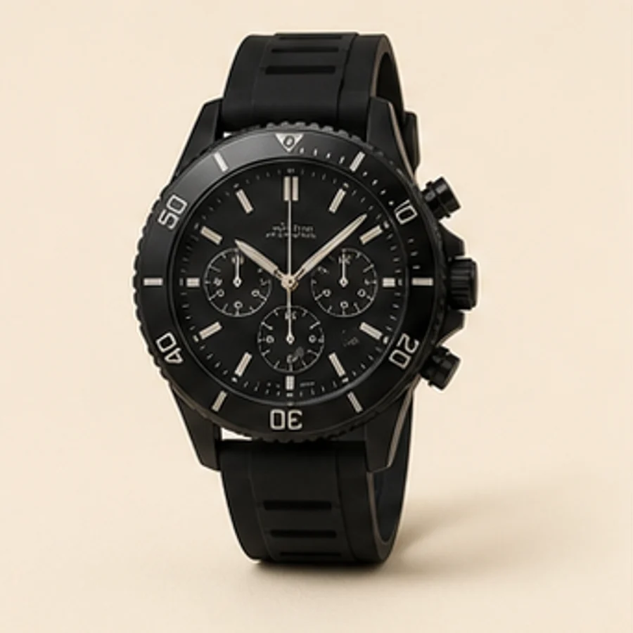 Active Black Sport Watch